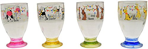 Flamefield Kid's Charlie and Friends Acrylic Tumblers (Pack of 4) - Assorted