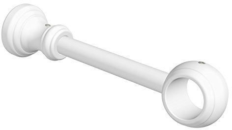 Flairdeco Träger für 28 mm Ø Gardinenstange, 1-läufig, Plastik, Weiß