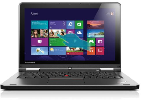 Lenovo ThinkPad Yoga 20CD00BDUS 12.5-Inch Convertible 2 in 1 Touchscreen Ultrabook (1.7 GHz Intel Core i3-4010U Processor, 4GB DDR3, 500GB HDD, 16GB SSD, Windows 8.1) Grey