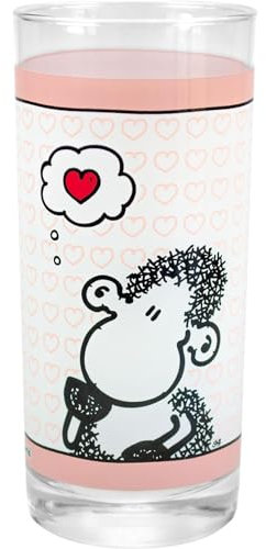 Sheepworld Trinkglas Motiv An dich denke | Glas mit Motivdruck, Wasserglas, 50 cl | Geschenk Geburtstag, Freundschaft | 42695