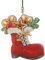 Hubrig Volkskunst Nikolausstiefel - 8 cm Metall Weihnachtsbaumschmuck Klassisch Rot Hängend