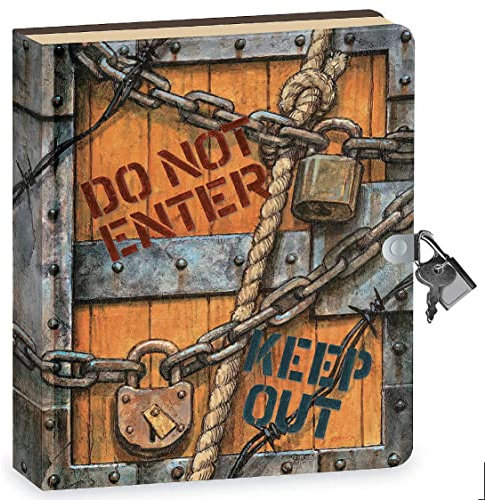 Peaceable Kingdom Lock & Key Diary - Keep Out
