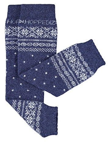 Hoppediz Babystulpen aus Kashmir / Merinowolle, Baby Leg Warmers, Einheitsgröße, Norwegian Blue