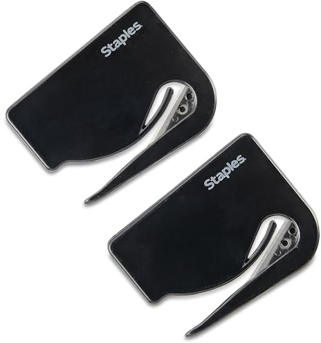 Staples Letter Openers, 2-Pack, Durable Precision Envelope Openers