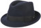 LIERYS Classic Wool Trilby Damen/Herren - Hut aus Wollfilz - Outdoorhut wasserabweisend - Regenhut Packable (knautschbar) - Filzhut Fedora Sommer/Winter blau S (54-55 cm)