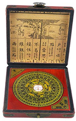 Feng Shui chinesischer Drache & Phönix Kompass Luo Pfanne Werkzeug + kostenloser Mxsabrina mit roter Schnur Armband H1022
