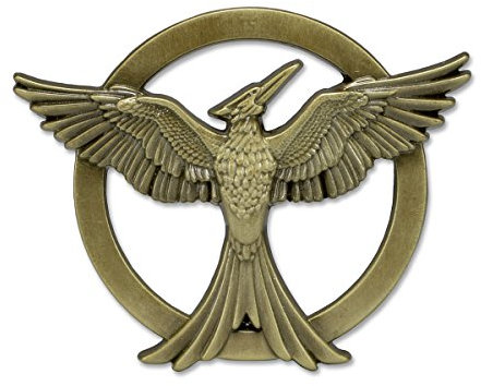 Close Up Hunger Games Mockingjay Geai Moqueur Broches Broche en Hunger Games sous Licence
