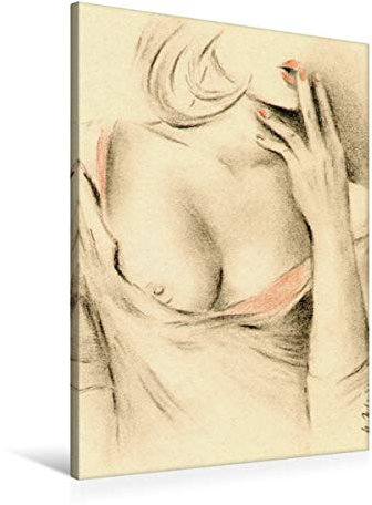 Premium Textil-Leinwand 60 x 90 cm Hoch-Format Schöne Aphrodite der Moderne | Wandbild, HD-Bild auf Keilrahmen, Fertigbild auf hochwertigem Vlies, Leinwanddruck von Marita Zacharias
