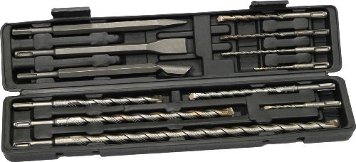 Famex 9156-12-30 - Set punte per martelli SDS-Plus e scalpelli, 12 pezzi, con punta a centrare