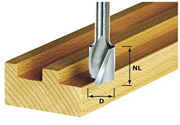 Festool Fraises à rainurer hélicoïdale HW Spi S8 D8/25
