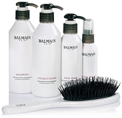 Balmain Beauty Pflegeset Shampo Conditioner Kur Spray Bürste