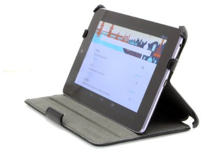 StilGut UltraSlim Case, esclusiva custodia per Google Asus Nexus 7 (8 & 16GB) con funzione stand-up e funzione on/off, nero