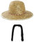 I LOVE FANCY DRESS LTD Sombrero Oriental Chino + Bigote - Disfraz DE Sombrero Sombrero DE Paja ASIÁTICO Hombre DE China (Paquete DE 1)