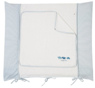 Alvi 330183501 Wickelauflage mit Bezug blau Little Animals