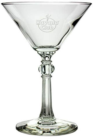 Havana Club Tumbler La Giraldilla - Glas, Klassiker, Karibik, 1 Stück (1er Pack), transparent, Rund, Einfarbig, glänzend, Tumbler