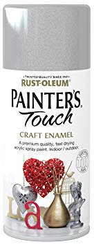 Rust-Oleum 150ml Painter's Touch Craft Enamel Spray Paint Aerosol - Silver