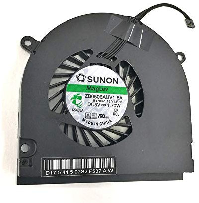 TB Replacement For Macbook Pro 13 A1278 A1342 A1280 CPU Cooling FAN 661-4946 661-9530 Model Year 2009-2010-2011-2012 Comes with One year Warranty if sold by laptop-parts2go