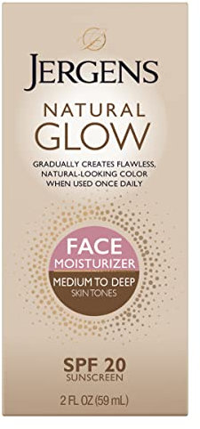 Jergens Natural Glow Healthy Complexion Daily Facial Moisturizer For Medium to Tan Spf 2 60 ml Moisturizer