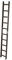 Krause 804747 Kaminkehrer Leiter Braun, 10 Sprossen