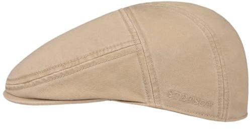 Stetson Paradise Mens Cotton Peaked Cap - Flat Cap with Factor 40 UV Protection - Men s Cotton Cap - Summer/Winter Ivy Cap - Flat Cap