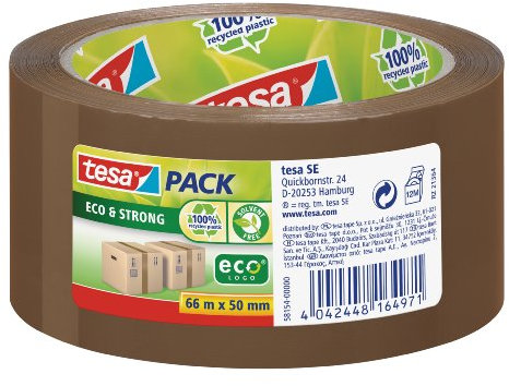 Tesa 58154-00000-00 Eco & Strong Klebeband 6er Pack braun
