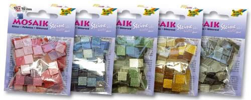 Mosaiksteine Glitter pink