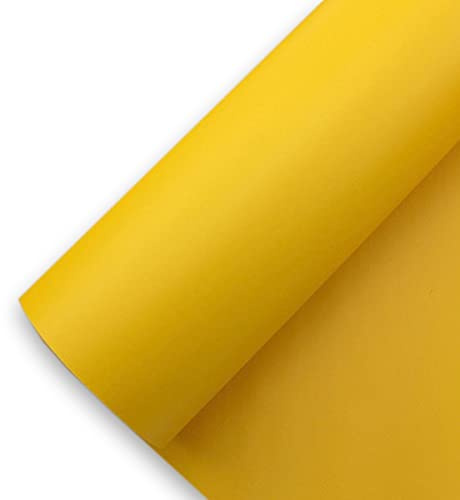 Könighaus (4,78€/m2) Gelb Matt Autofolie 1000 x 152 cm blasenfrei mit Anleitung