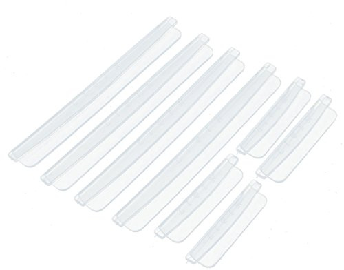 sourcingmap 8x Clear Car Door Edge Guard Trim DIY Protector Strip