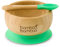 bamboo bamboo Baby Bowl and Spoon Set for Weaning, Bowl with Silicone Suction Ring, Toddler Bowls with Baby Spoon for Babies from 6 Months (Green)