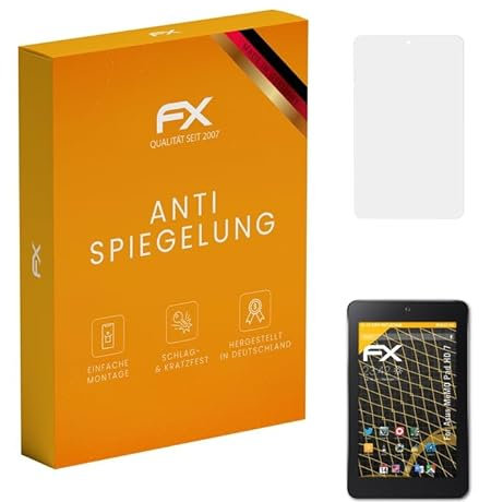 atFoliX Panzerfolie kompatibel mit Asus MeMO Pad HD 7 Schutzfolie, entspiegelnde und stoßdämpfende FX Folie (2X)