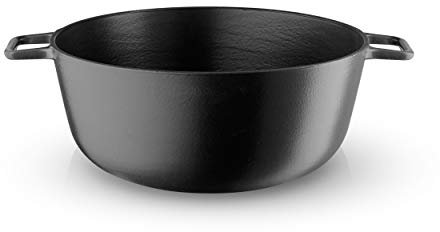 EVA SOLO Patelnia 28cm z Induction Heat Control, Gusseisen, Black, 28 cm