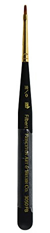 Princeton Artist Brush, Mini-Detailer Brushes for Watercolor, Acrylic and Gouache Series 3050, Filbert Synthetic Sable, Size 10x0