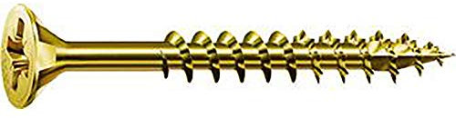 SPAX - Vis agglo tête fraisée Pozi 6x140mm - 100 pièces - 1081020601405