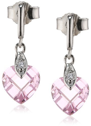Zeeme for Kids Kinder Ohrringe 925/- Sterling Silber 2,1cm Glänzend Zirkonia weiß 358220104