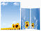 Briefpapier Set | Sonnenblumen | 100 Blatt Floral Blumen Motivpapier A4 | 100 Briefumschläge OHNE FENSTER im DIN LANG-Format