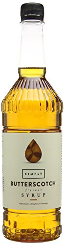 Simply Butterscotch Syrup, Vegan & Nut Free Flavoured Syrup for Coffee, Cocktails & Baking (1 Litre)