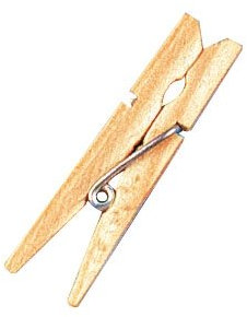 Rayher - 6135531 - Holz-Wäscheklammern, 4,5 cm, SB-Btl. 24 Stück, natur