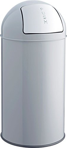 helit H2401487 - Push-Abfallbehälter „the dome“ 50L, mittelgrau