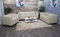 Mendler 3-2-1 Sofagarnitur Couchgarnitur Loungesofa Lille - Kunstleder, Creme