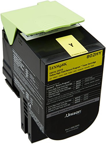 Lexmark 80C2HY0 High Capacity Toner, gelb