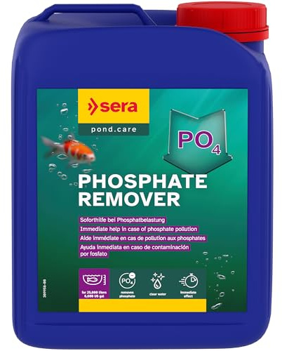 sera Pond Phosphate Remover 2,5 l | Wasseraufbereiter Teichpflege | bindet Phosphat schnell & dauerhaft | reduziert Nährstoffüberschuss | beugt Algen vor & sorgt für klares Teichwasser