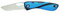 WICHARD Couteau Offshore lame crantée BLEU/NOIR