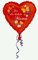 Muttertag Folienballon Helium Geburtstag mit Ballongas gefüllt Liebeserklärung Valentinstag Mama 45cm