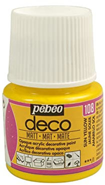 Pébéo Deco Peinture 45 ml Mat Jaune Soleil 204108