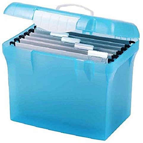 l'oblique 100330256 Hängeregistratur-Box Class'N Go, transluzent-blau