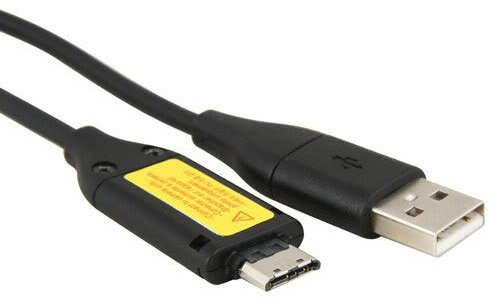 SUC-C3 SUCC3 SUCC7 SUC-C7 câble USB pour Samsung Digimax (1.5m Noir) - CL80, EX1, HZ30W, HZ35W, L201, PL50, PL51, PL81, SL202, SL203, ST10, ST5000, ST5500, TL240, TL500, WB600, WB650 Appareil photo numérique