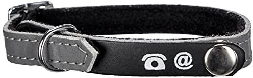 Bobby porte-adress Collier pour chat, gris, 1 Unité (Lot de 1)
