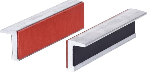 KS Tools 914.0091 Alu-Schraubstock-Schonbacken,Gummibesatz,120mm