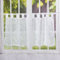 Elbersdrucke transparente Bistrogardine Crossover Voile 00 weiß 48 x 140 cm Scheibengardine für Küche Küchenfenster Sichtschutz 186708