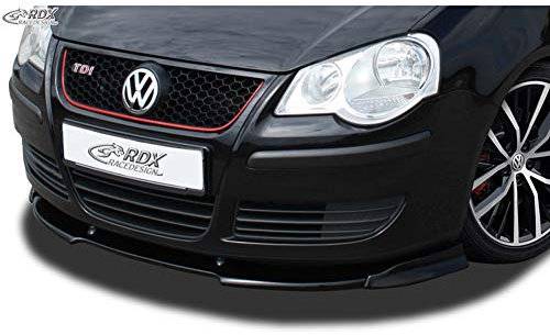 RDX Racedesign Frontspoiler Vario-X kompatibel mit Volkswagen Polo 9N2 2005-2009 inkl. GTi (PU), Unlackiert